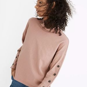 NWT Madewell Button Sleeve Turtleneck